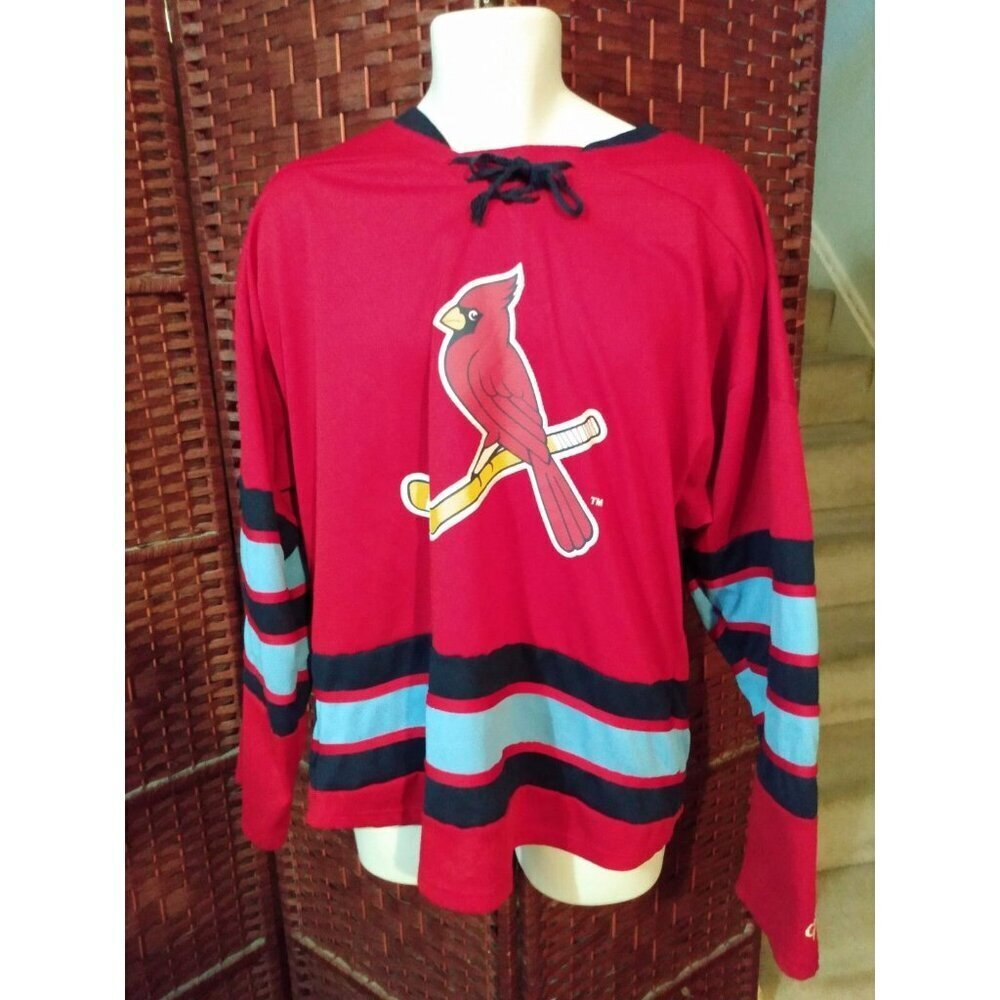 St Louis Cardinals Hockey Jersey Promo SGA Adult XL MLB Baseball Promo